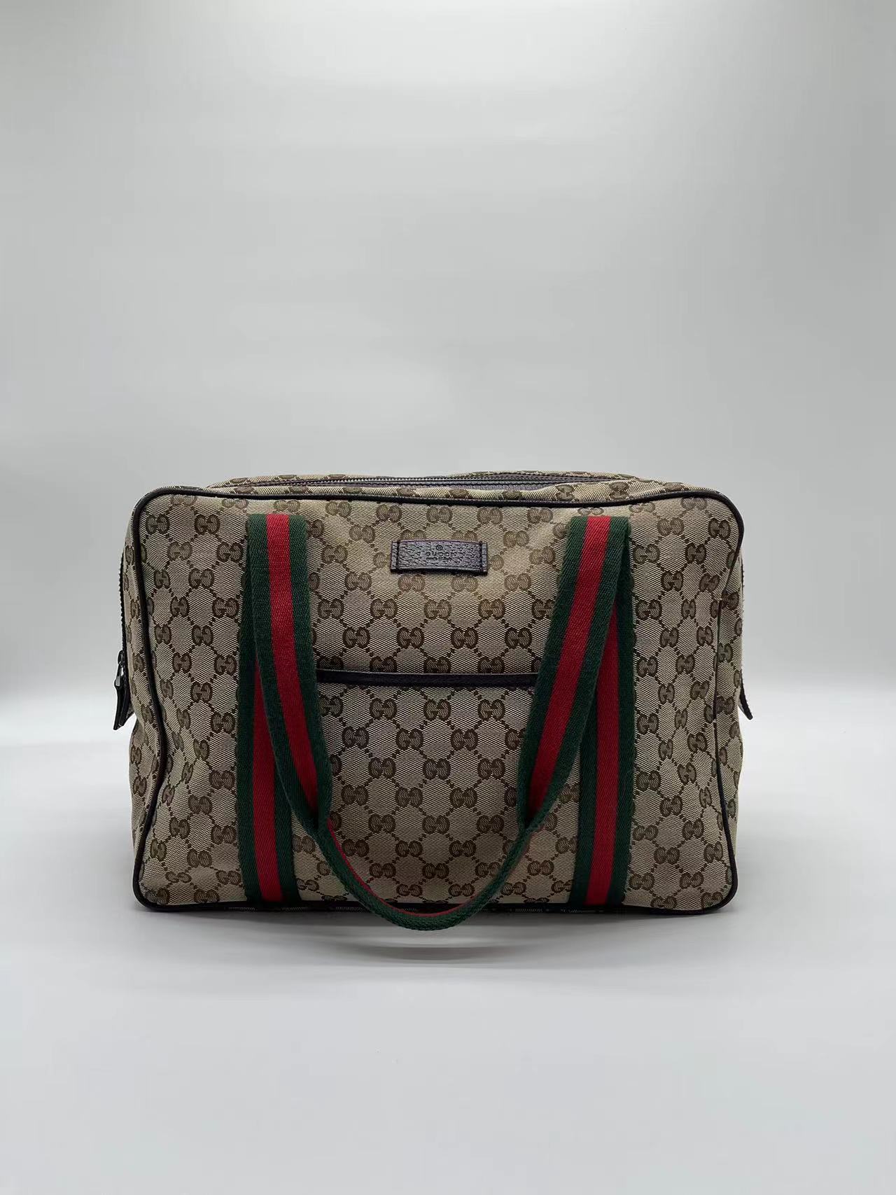 95新 GUCCI/古驰 经典波士顿男士手提包046