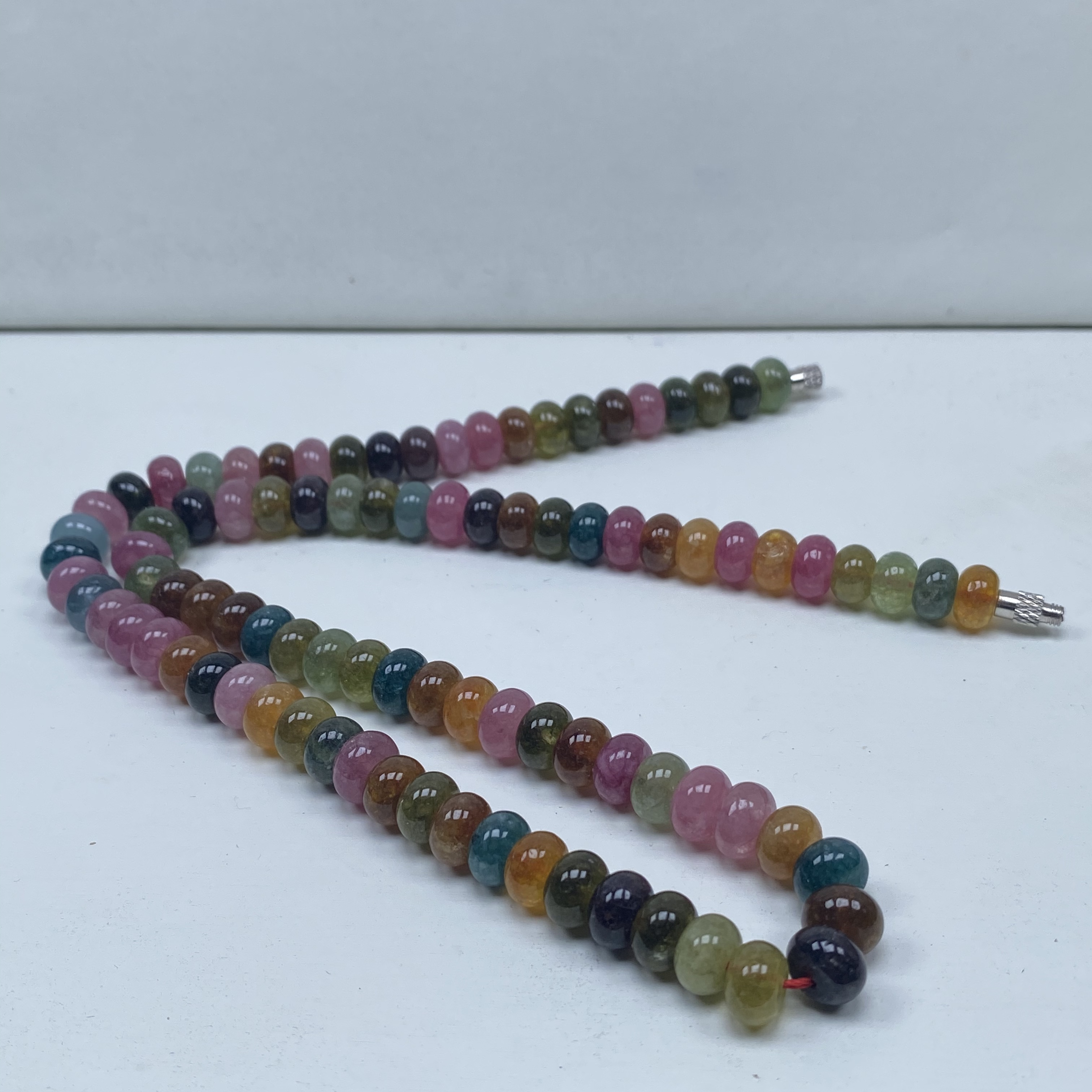 122号精品高货彩虹碧算盘珠项链8mm多样性发一件