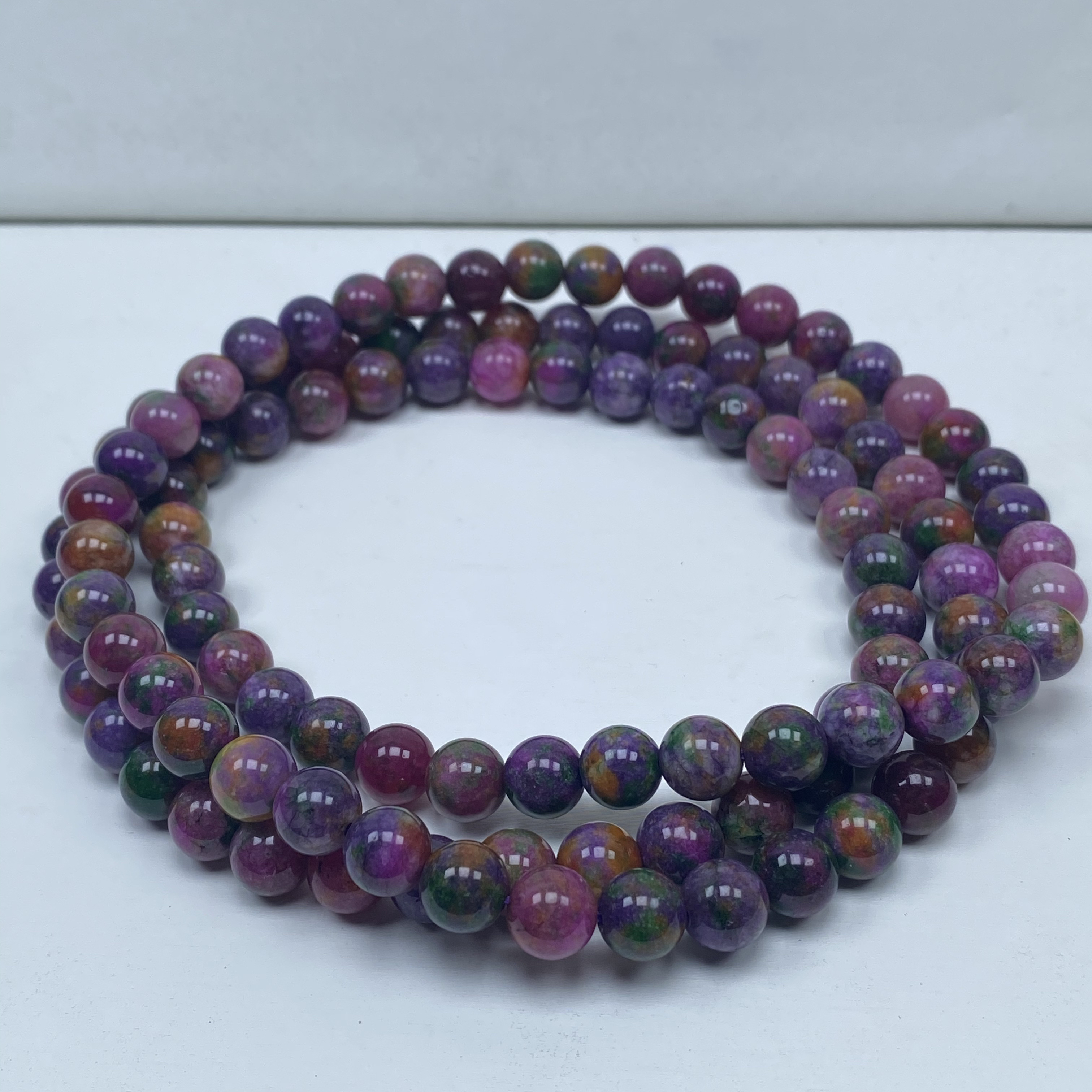 386号精品彩花苏手串108颗8mm多样性发一件