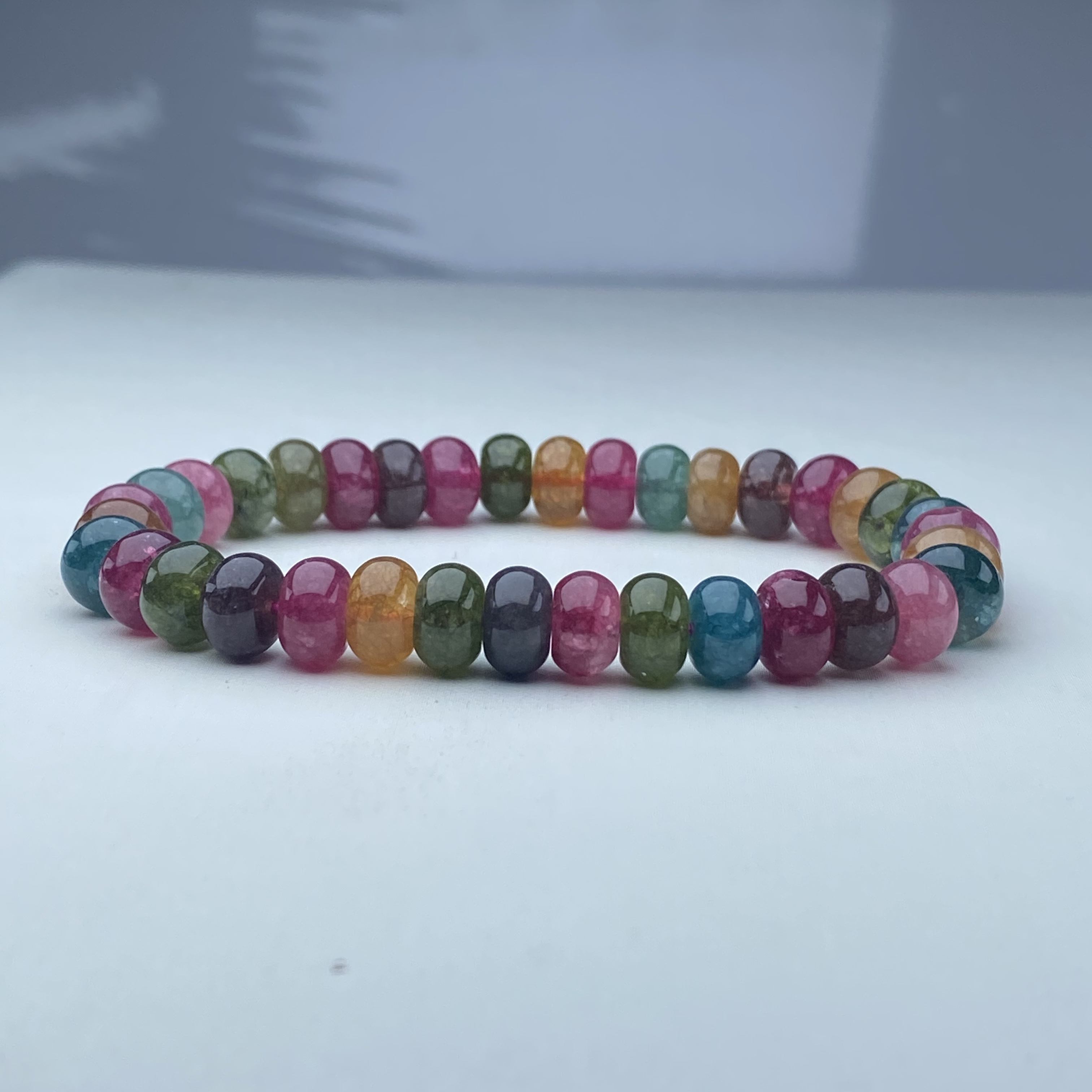 121号精品时尚彩虹碧手串8mm多样性发一件