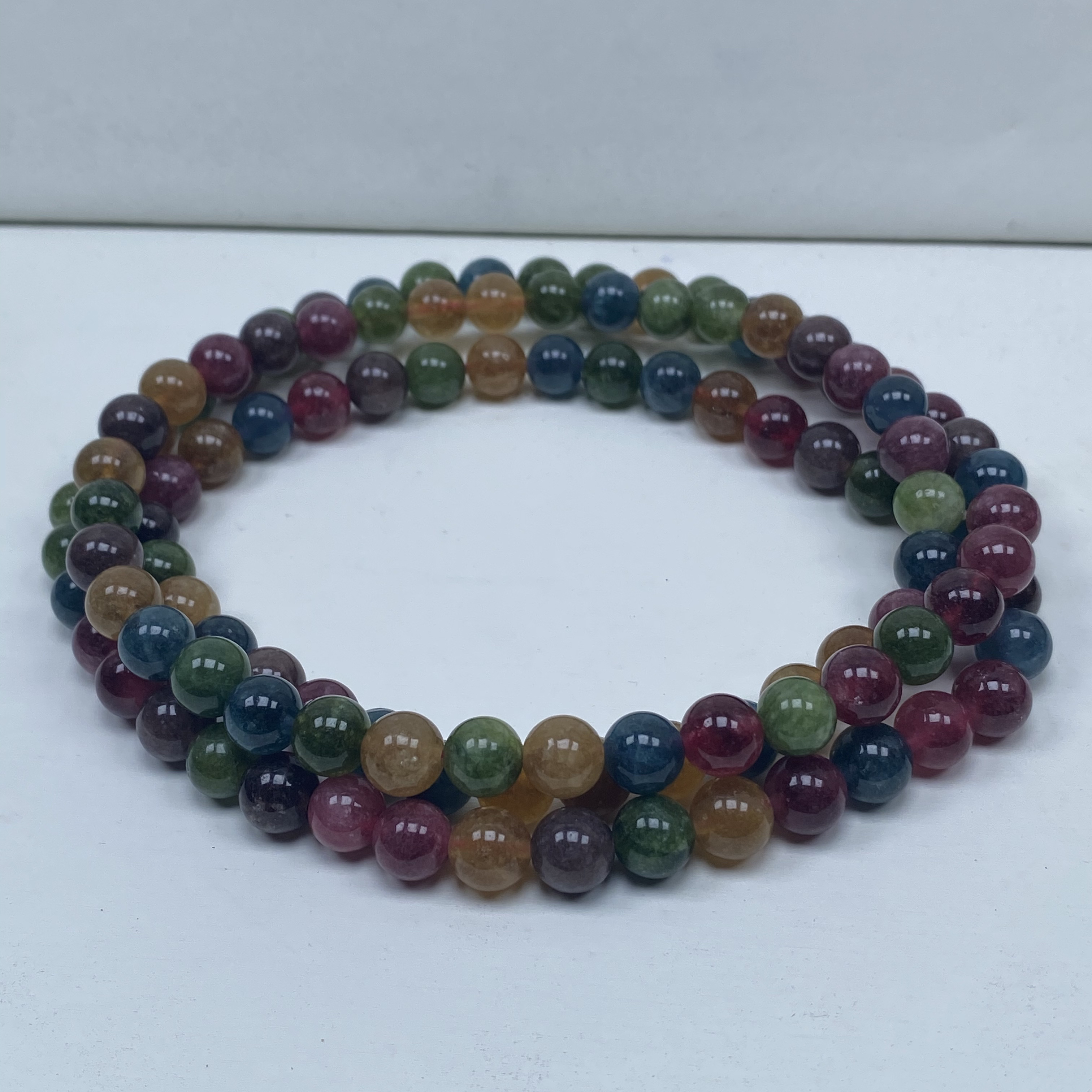 418号精品高货彩虹碧手串108颗8mm多样性发一件