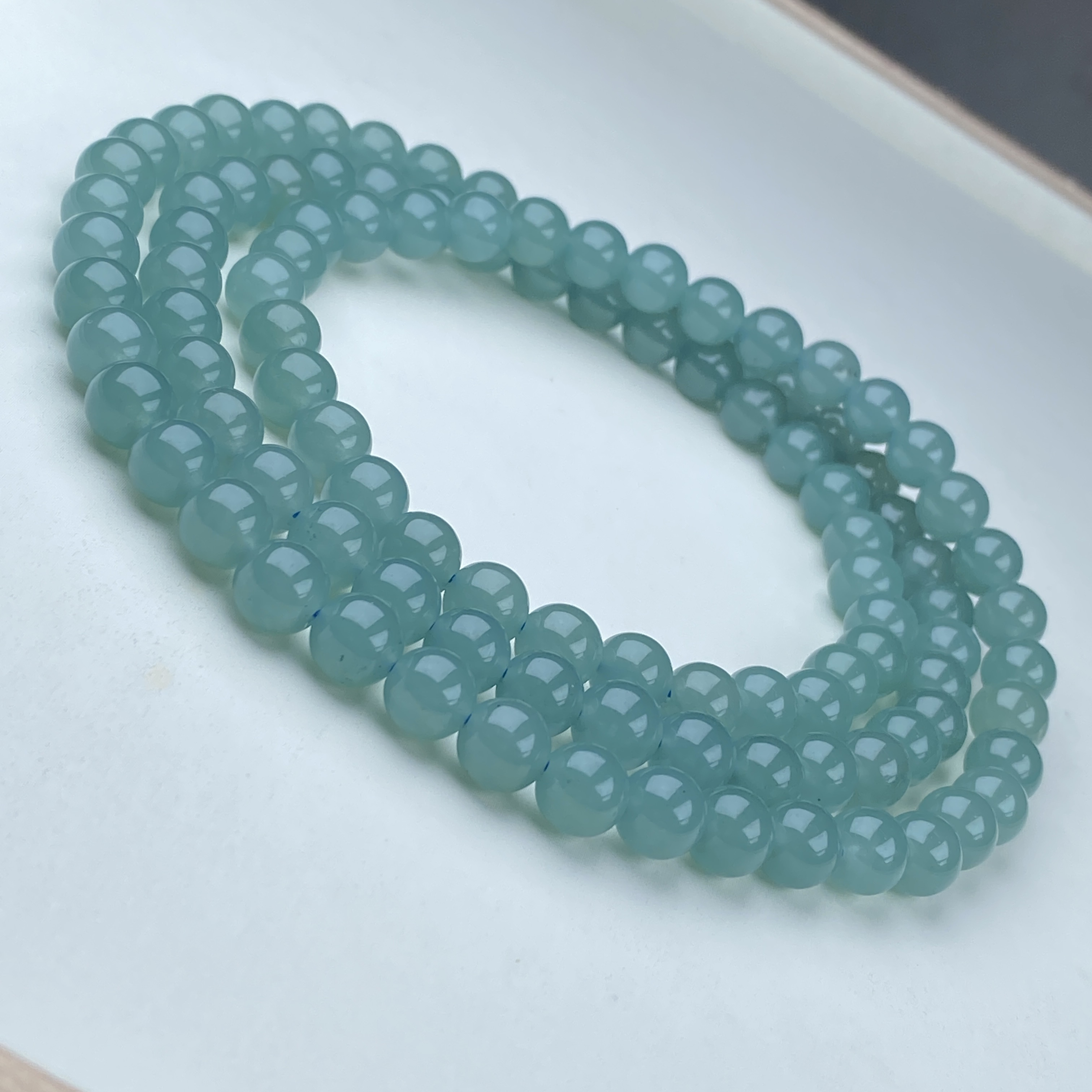 411号精品蓝冰手串108颗8mm多样性发一件