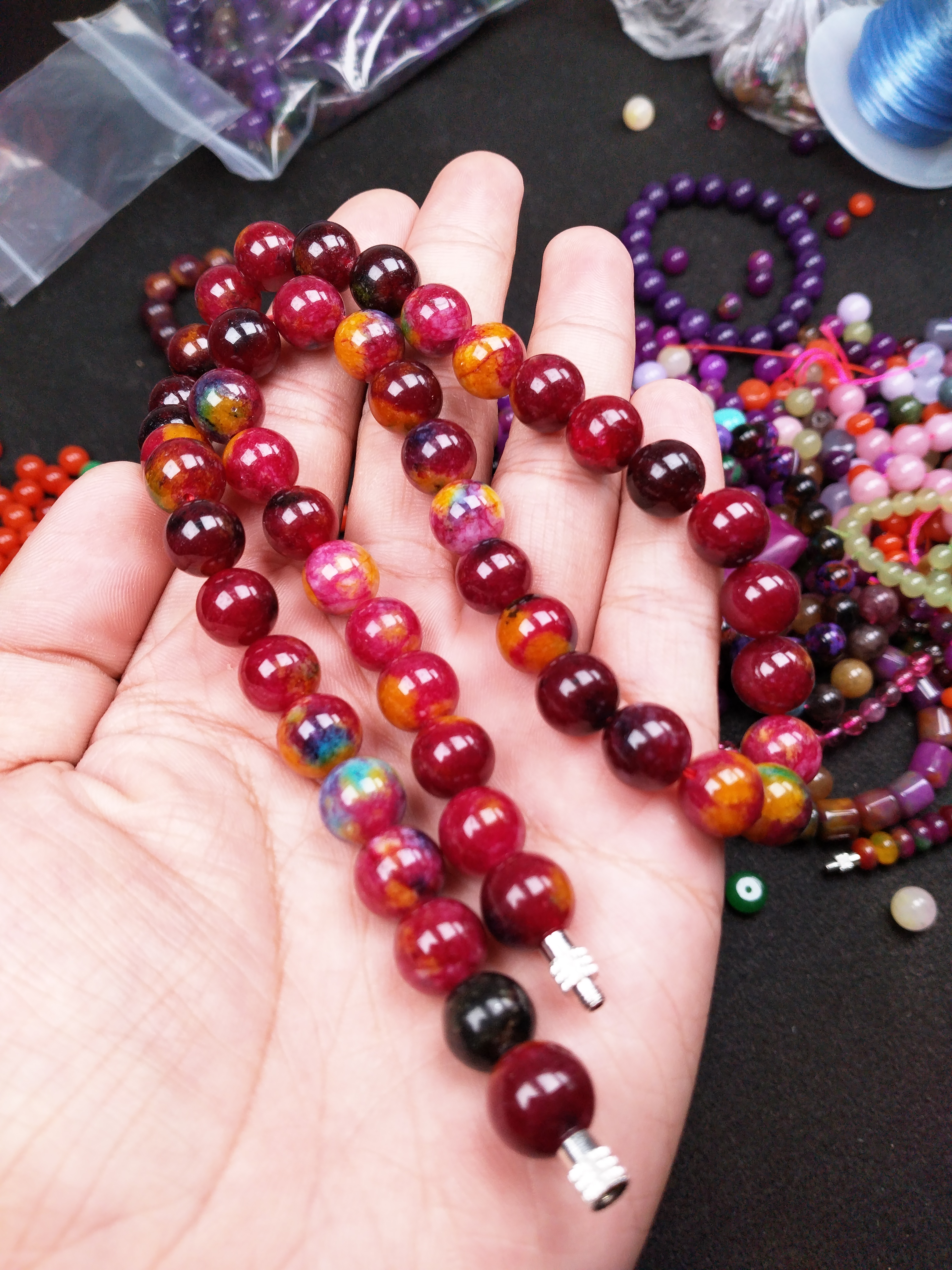 653号精品高货皇家血疗项链10mm多样性发一件