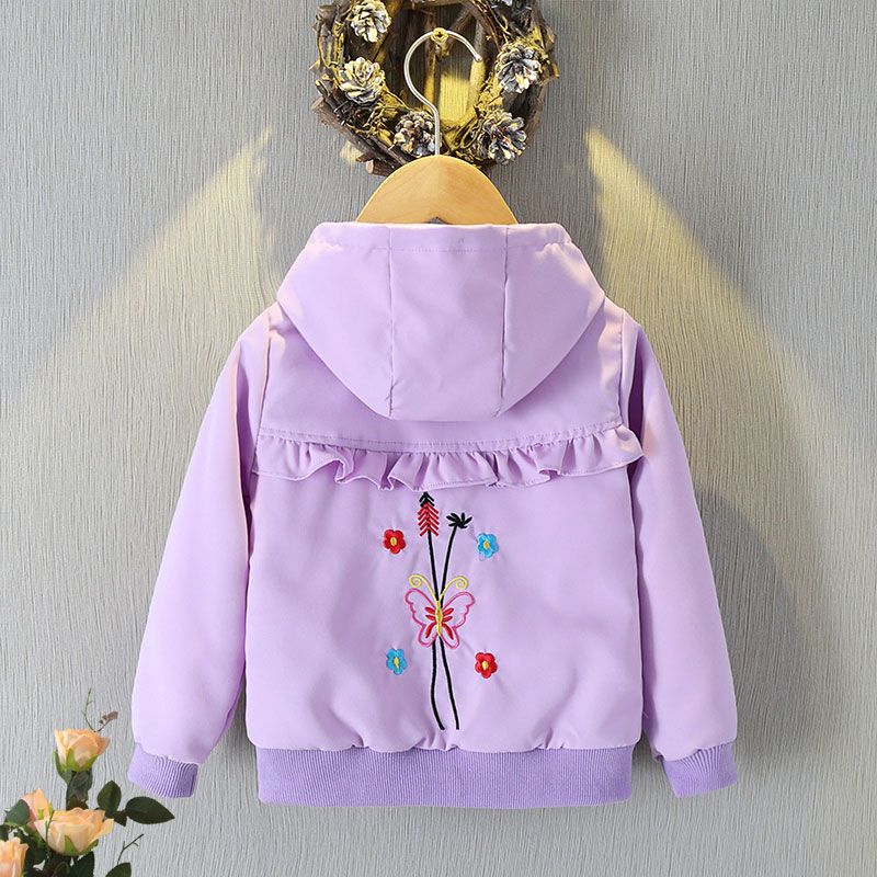 女童外套春秋薄款2023新款洋气宝宝春装上衣儿童运动休闲卫衣开衫