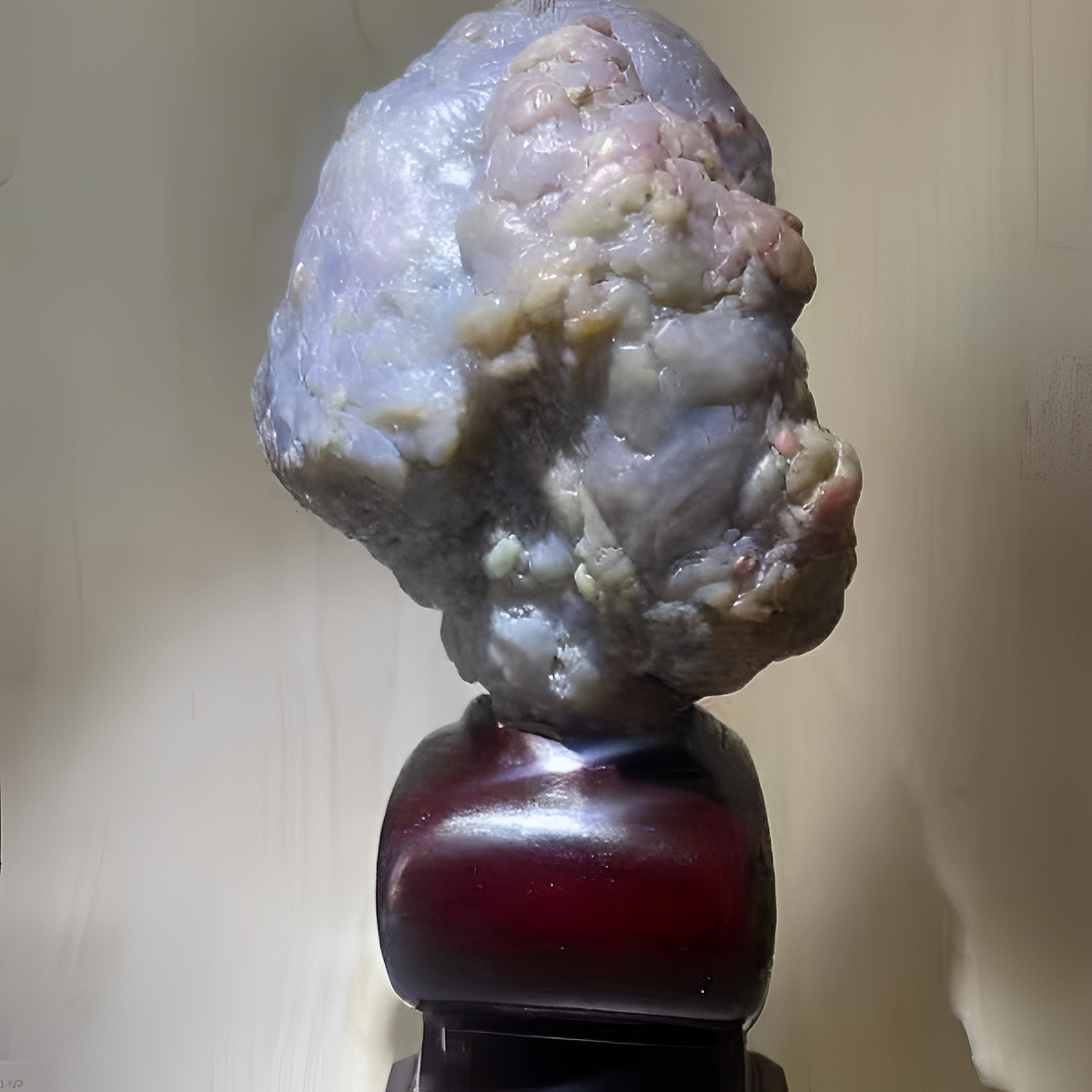 阿拉善本地天然蓝泡石头摆件摆设