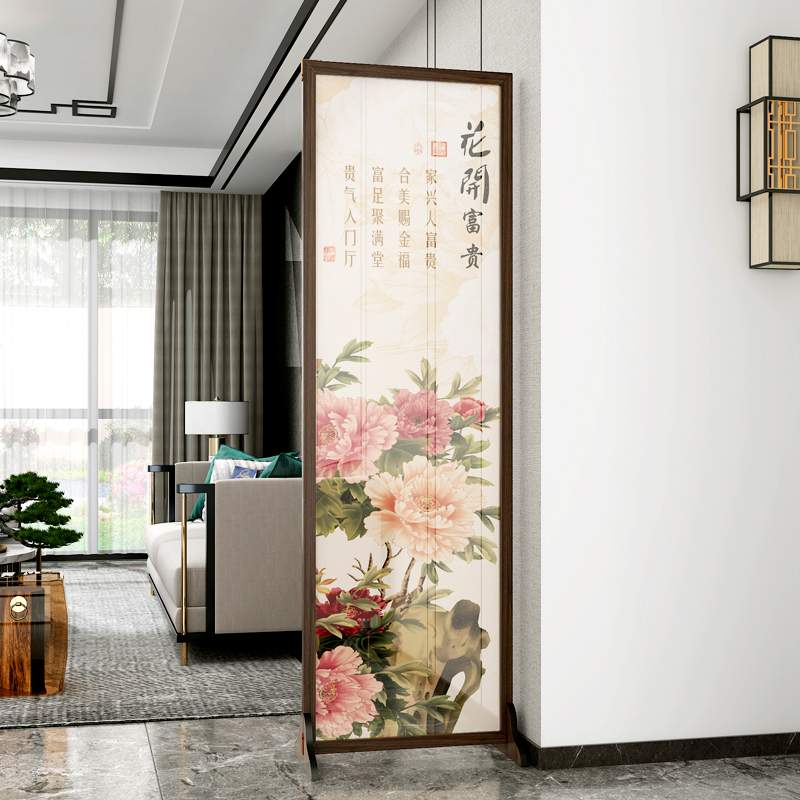 徐艺木业屏风隔断客厅折叠移动卧室遮挡家用简约现代新中式实木