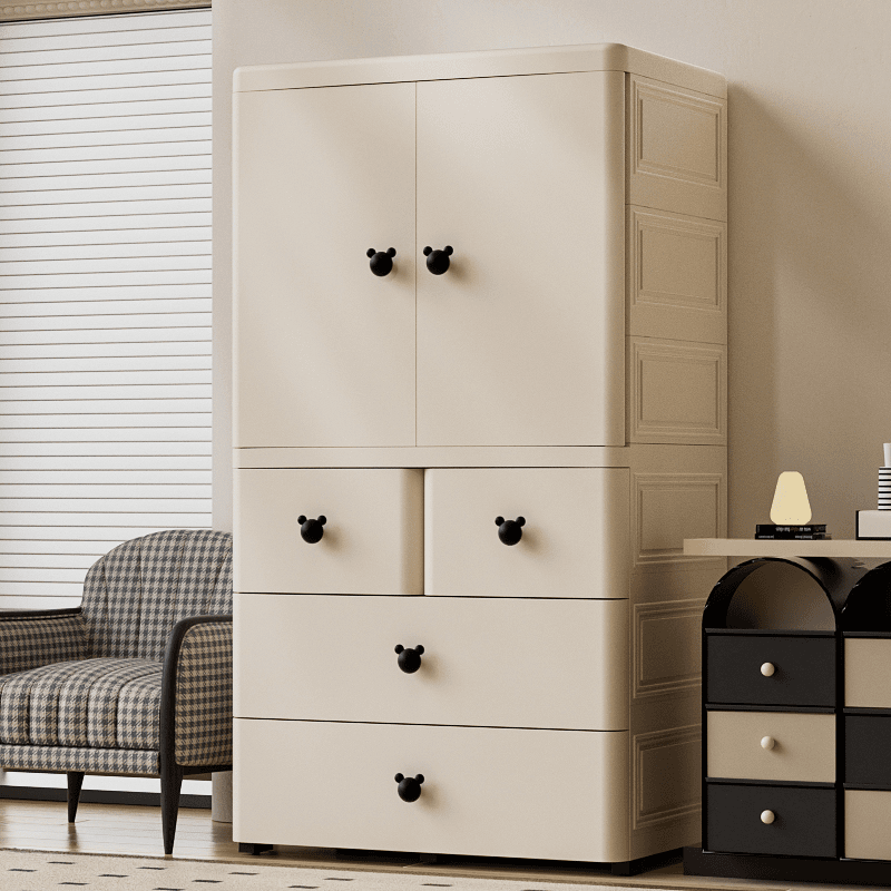 70面宽加厚儿童衣柜简易收纳柜婴儿家用卧室衣服储物柜整理柜简约