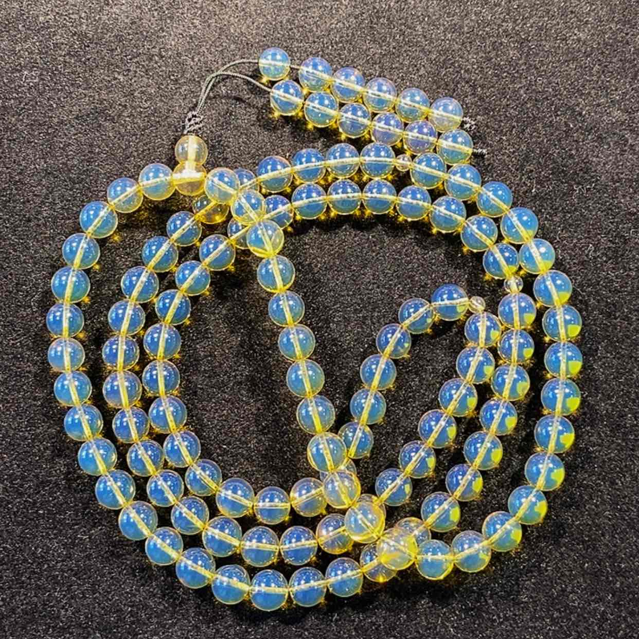 【闪购商品】琥珀手链未镶嵌Q*缅甸皇家天青