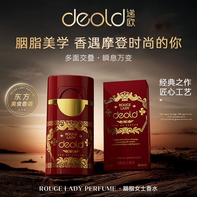 递欧幻夜系列-胭脂女士夏娃香水礼盒 辛香料x木质玫瑰典藏香高级