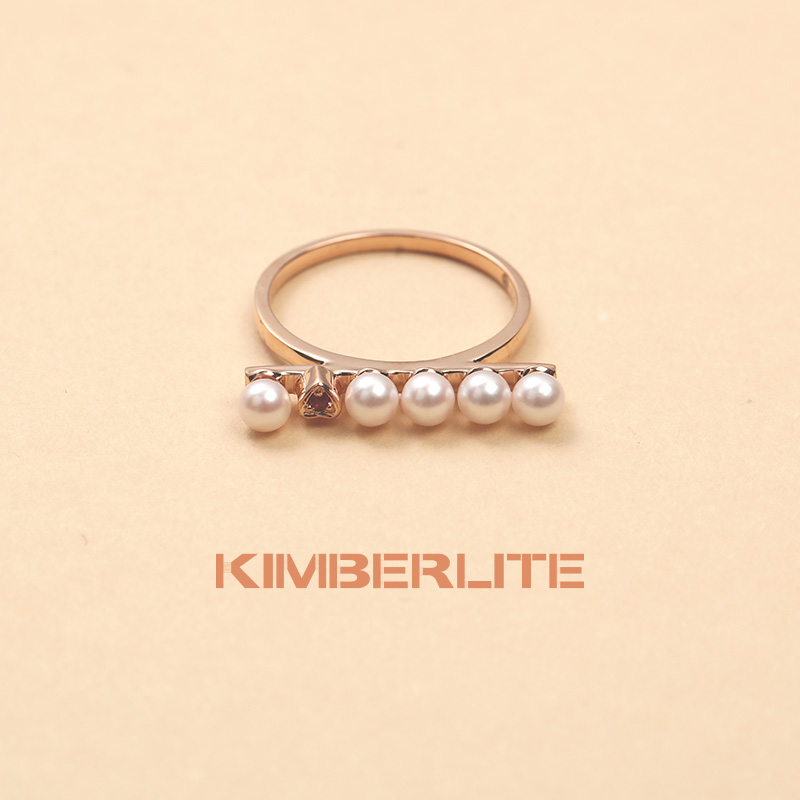 【海水珍珠】金伯利钻石「白月光」戒指18K金镶嵌红宝石小众轻奢时尚