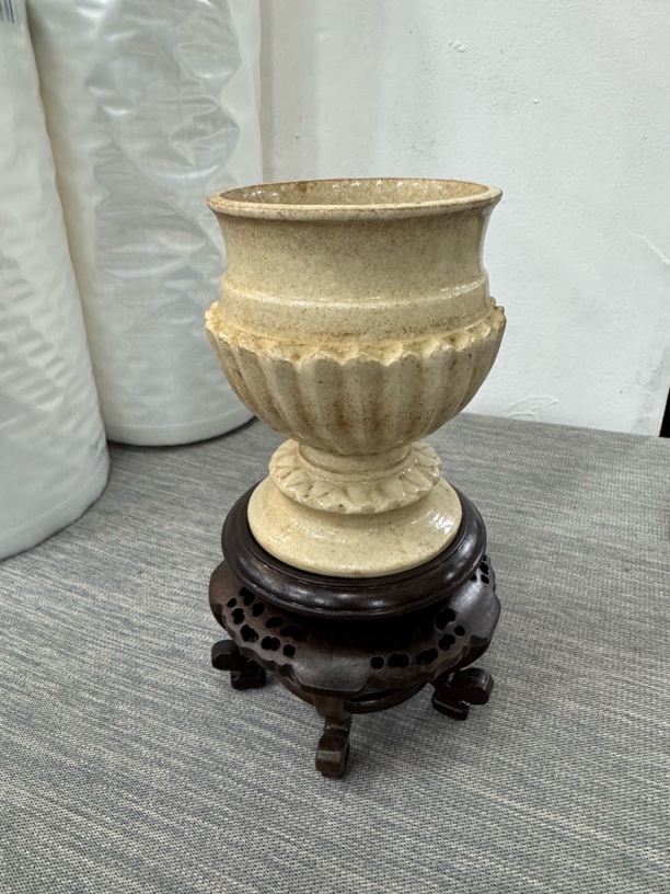 宋、湘湖窑独角炉陶瓷天青创意