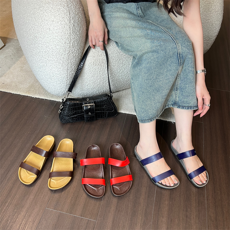 质感厚底泰国Blackout软底舒适凉拖女户外防滑防臭勃肯凉鞋拖鞋男