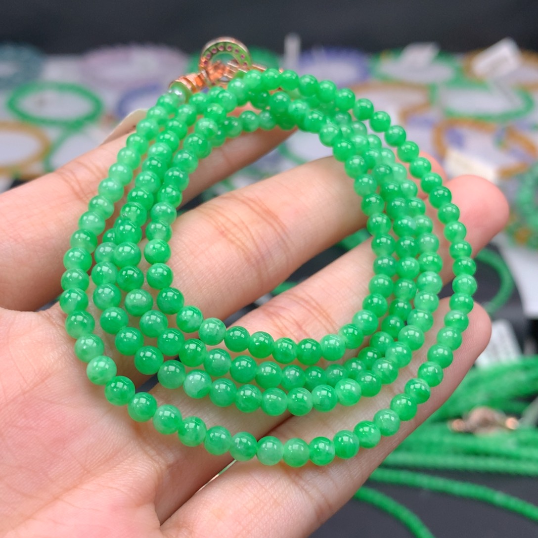 翡翠手链未镶嵌卡