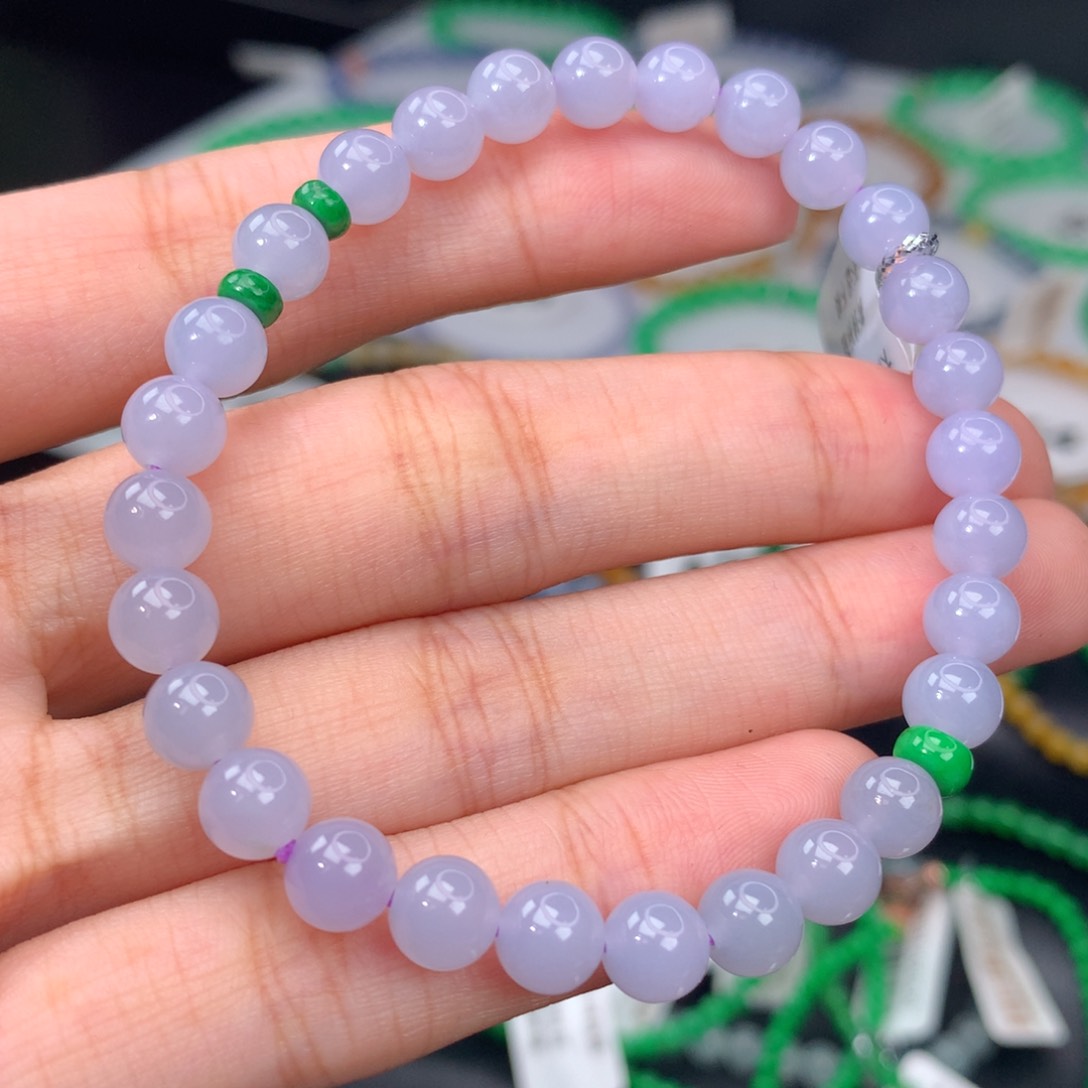 翡翠手链未镶嵌卡