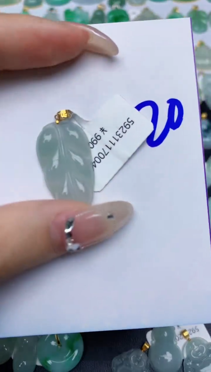 【闪购商品】翡翠颈饰18K金镶嵌20