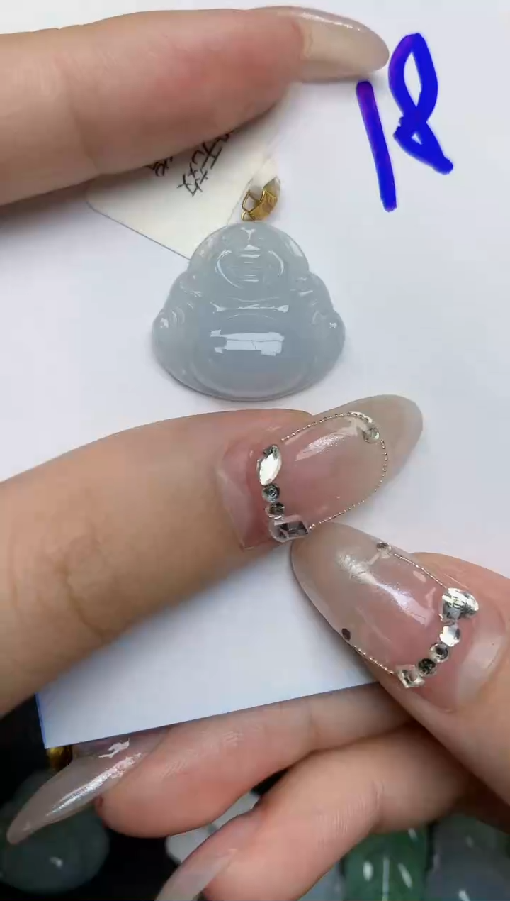 【闪购商品】翡翠颈饰18K金镶嵌18