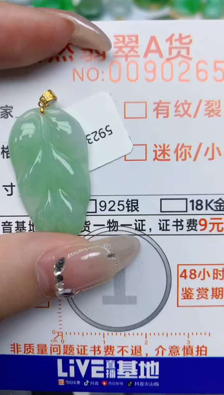【闪购商品】翡翠颈饰18K金镶嵌84