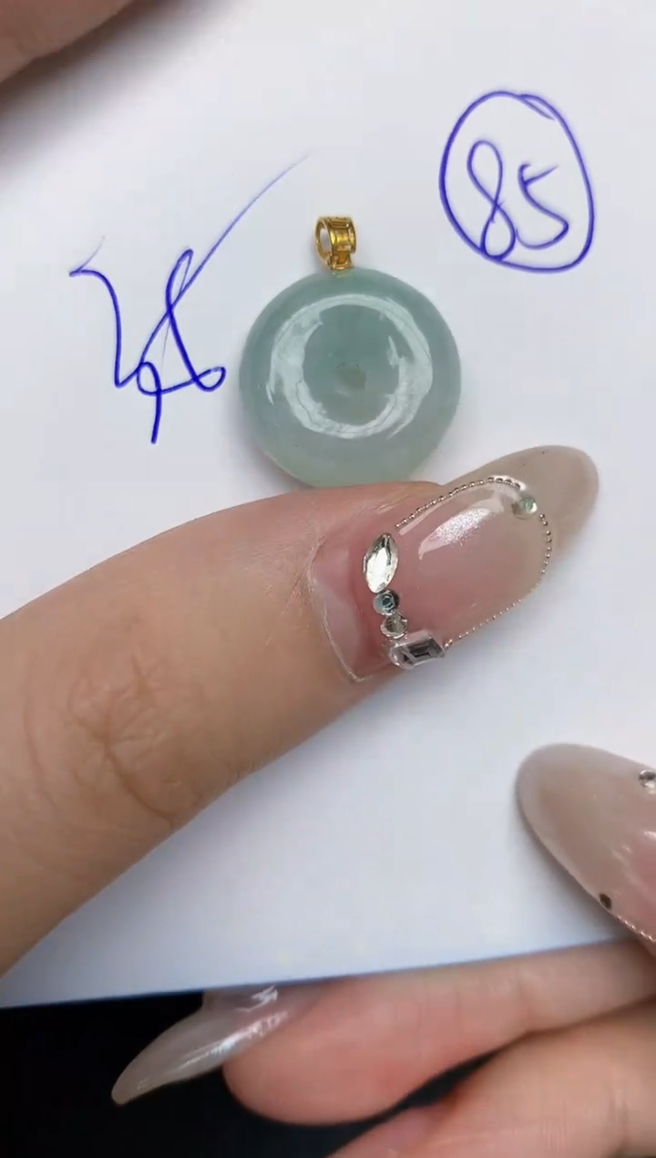 【闪购商品】翡翠颈饰18K金镶嵌85