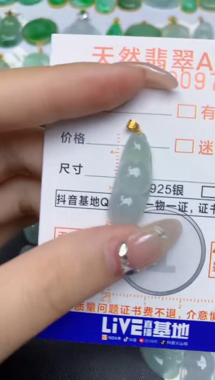 【闪购商品】翡翠颈饰18K金镶嵌46