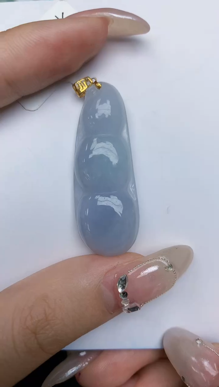 【闪购商品】翡翠颈饰18K金镶嵌98