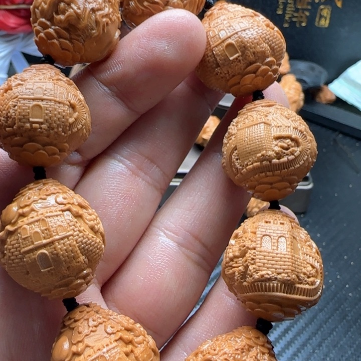 橄榄核核雕橄榄核手串