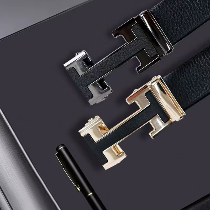 皮带男士真皮高档自动扣腰带头层牛皮腰带商务休闲工字型裤腰带