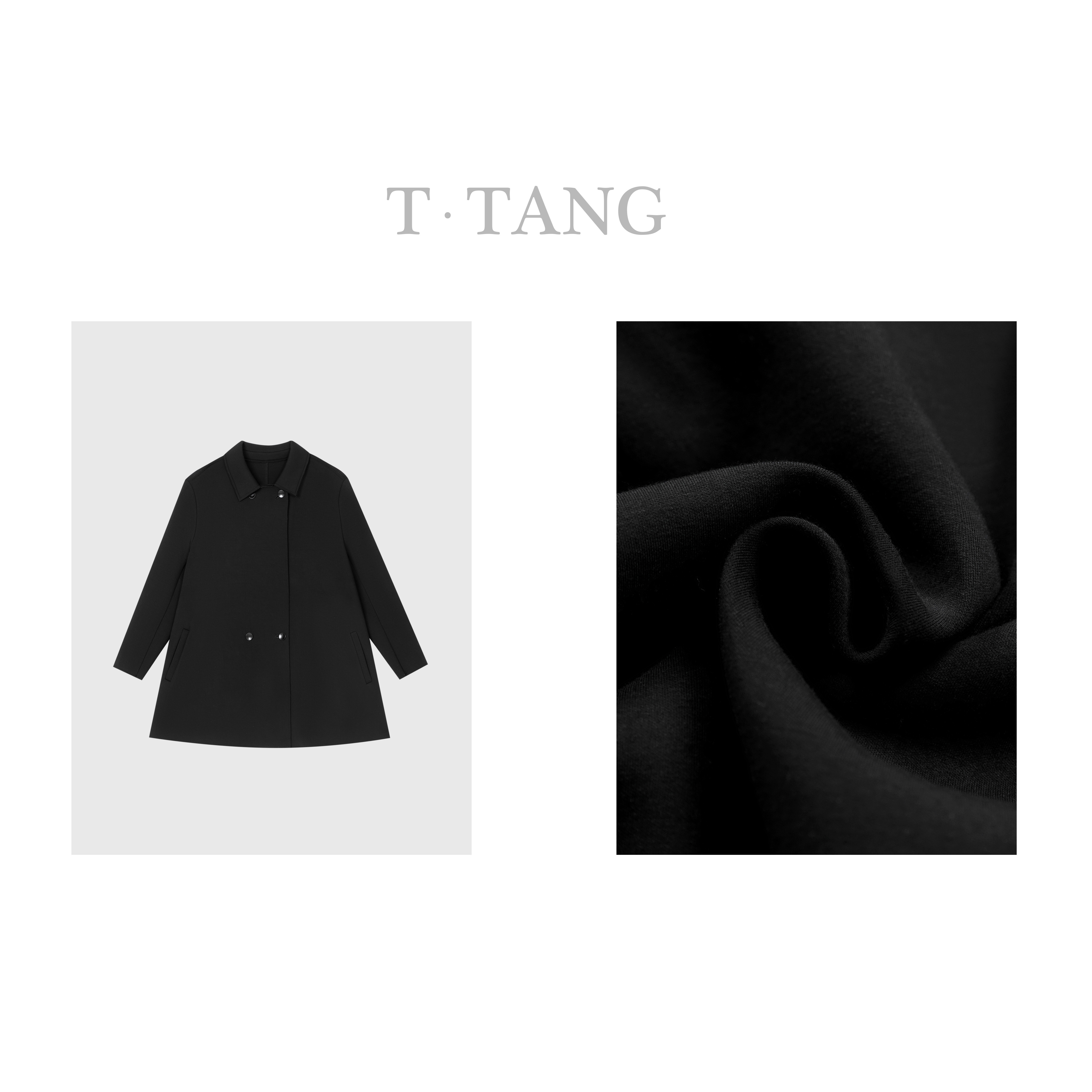 秋季双面棉夹丝空气层休闲时尚斗篷式翻领宽松外套【6593】NN