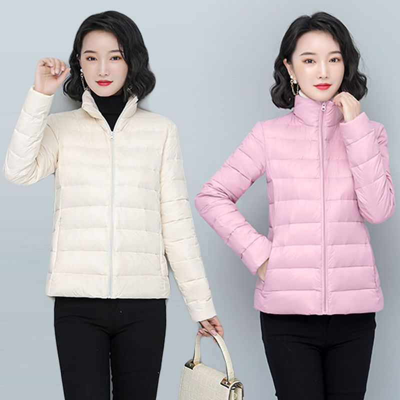 羽绒服棉户外运动女2021秋冬季新款修身保暖小棉袄韩版轻