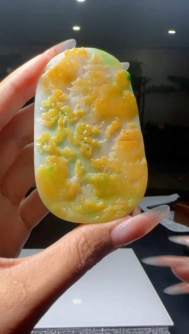 【闪购商品】定制翡翠未镶嵌D-@@QJZZ072590