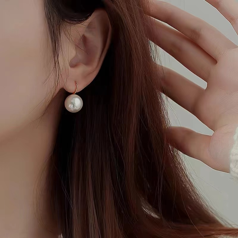 非金属仿珍珠耳饰 003-高跟鞋气质耳环