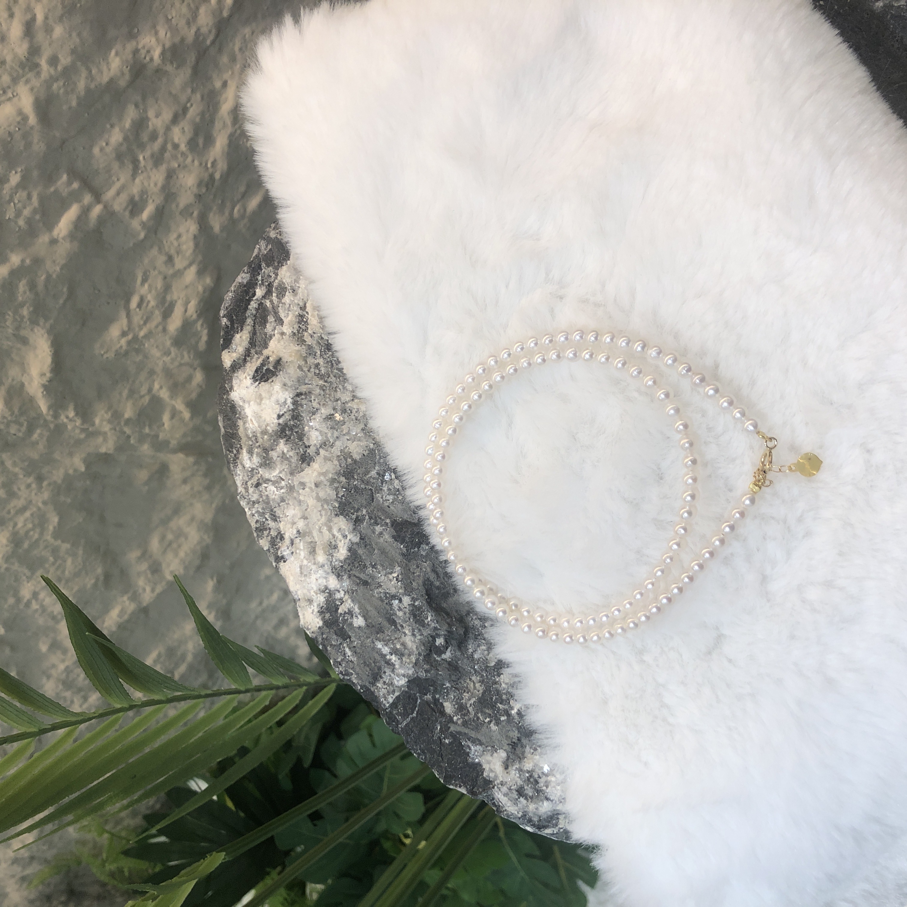 DS154淡水珍珠项链18k金 多样性发1条|BZZ