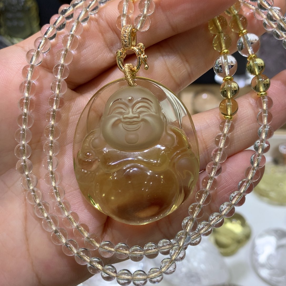 水晶颈饰未镶嵌天然