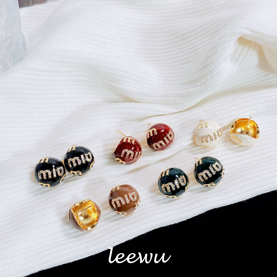 铜合金耳饰 里物LEEWU【海盐焦糖】轻奢时尚耳钉饰品
