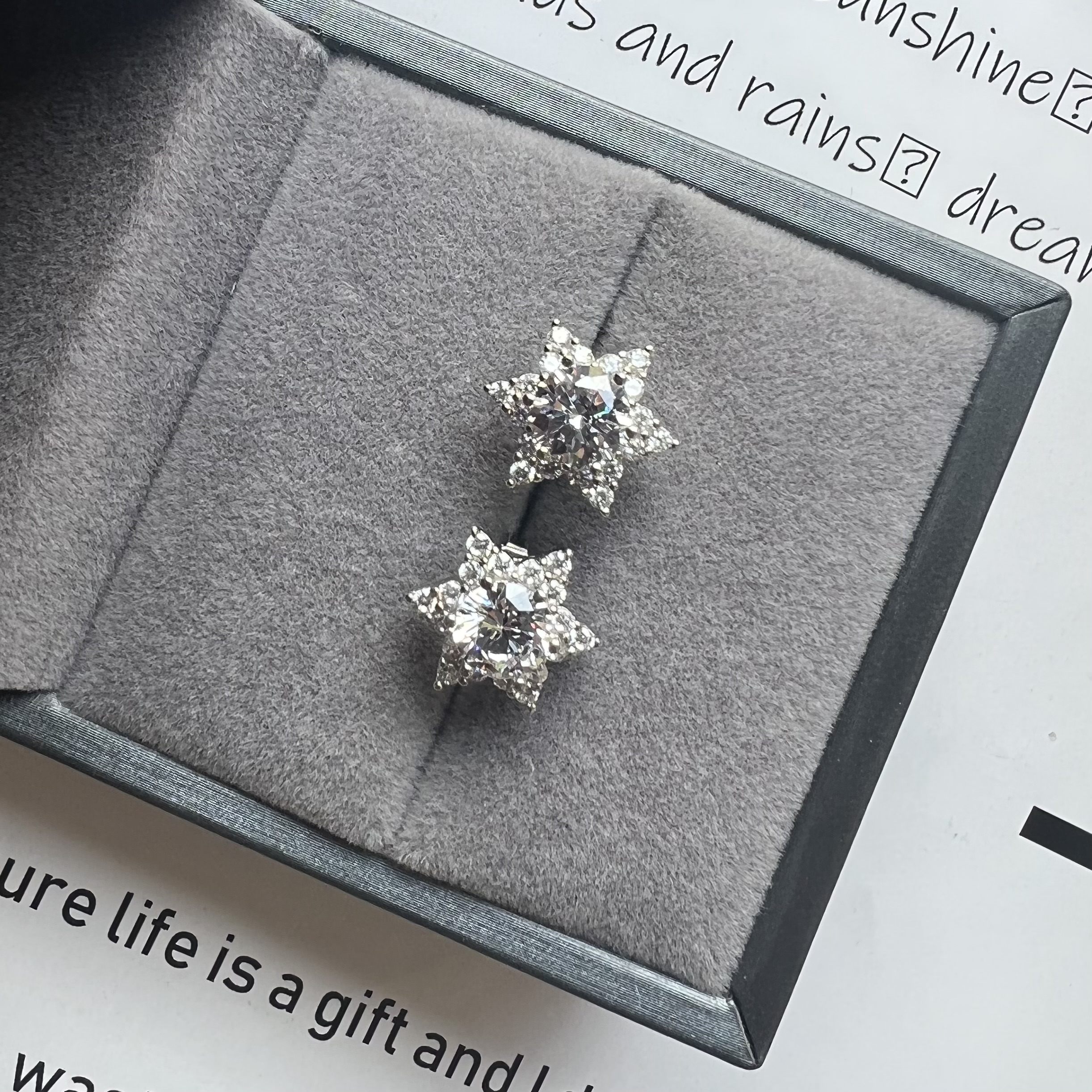 晶泽耳饰 2ct【美不将就】流光溢彩耳钉LB287