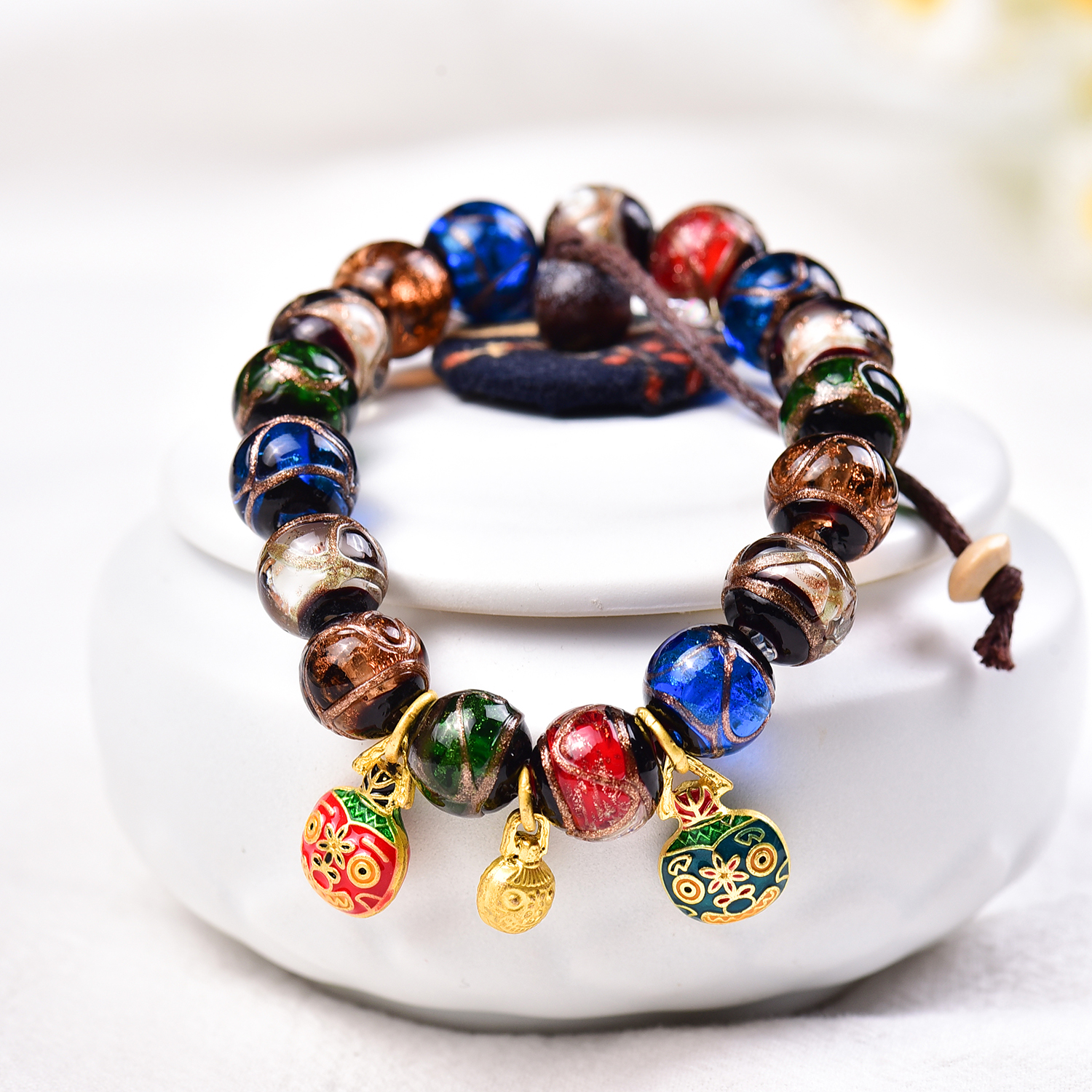 非金属珐琅手链 非金属珐琅手链 时尚精美手串 D612—多样性发