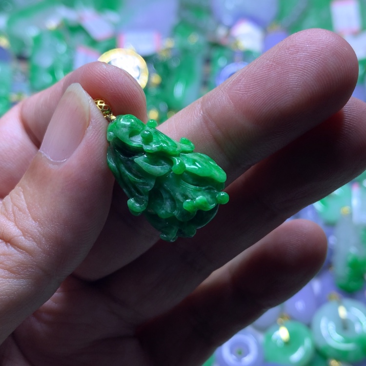 【闪购商品】定制翡翠18K金镶嵌