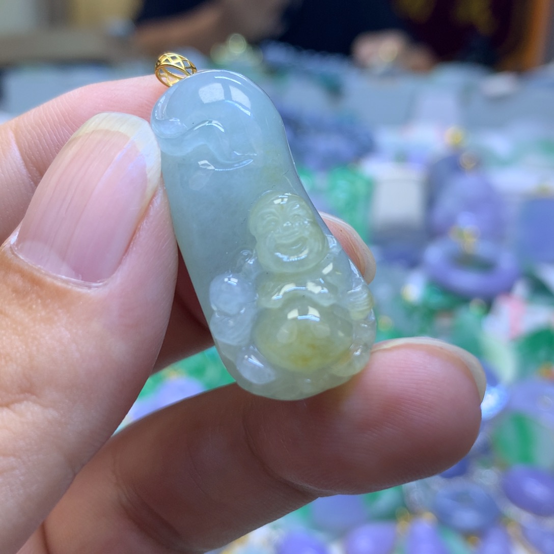 翡翠颈饰18K金镶嵌cechubabanm