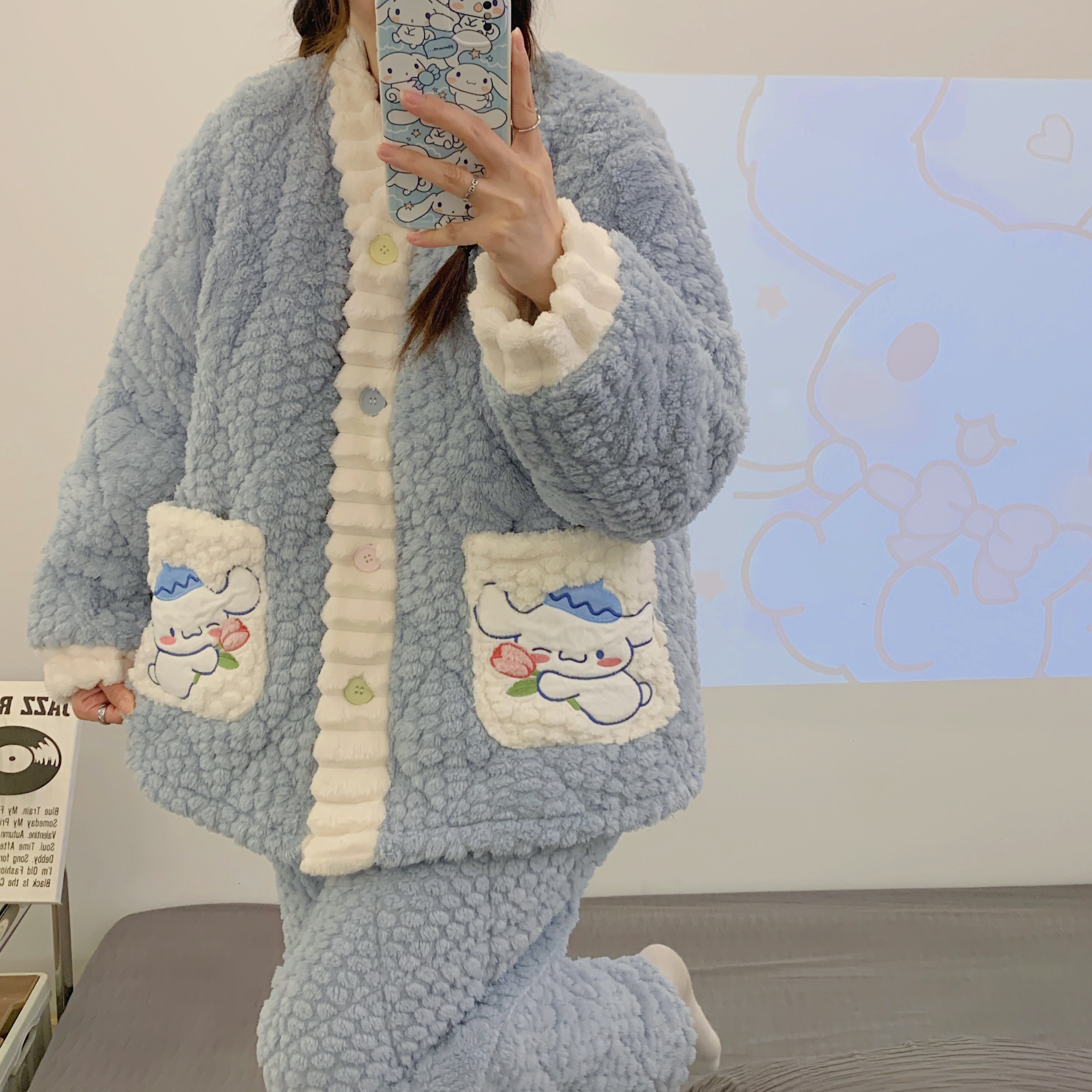 【三层夹棉零下5度-10度】月子服加绒加厚产后哺乳12月孕妇睡衣套装