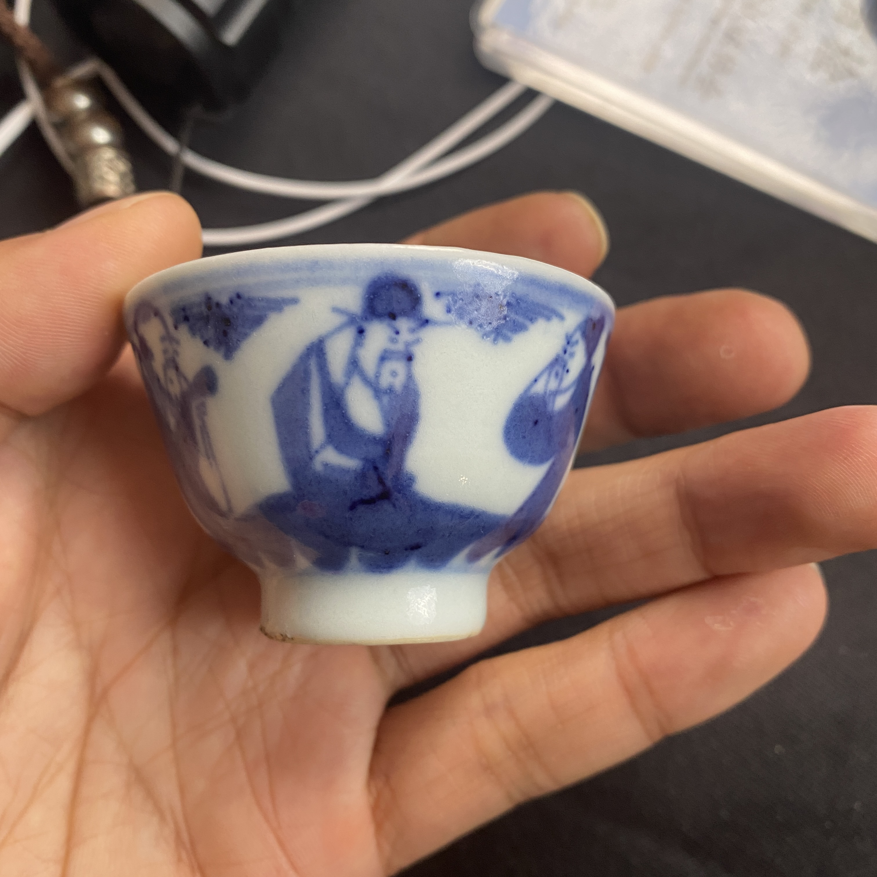 福禄寿三星青花杯