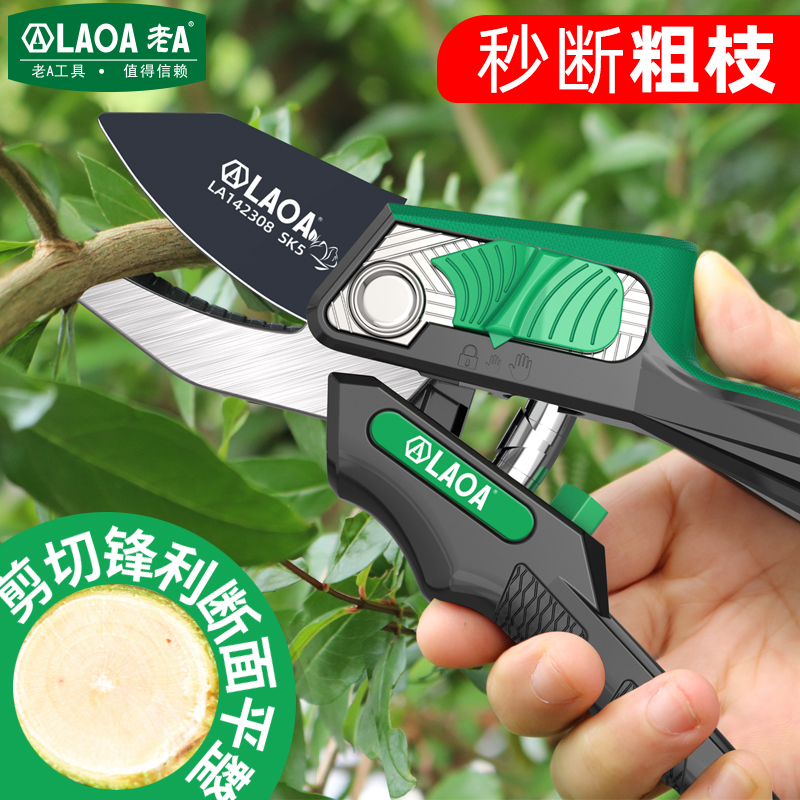 老A 修枝剪园艺剪刀剪数枝专用剪园林修剪果树修枝工具花艺修花剪