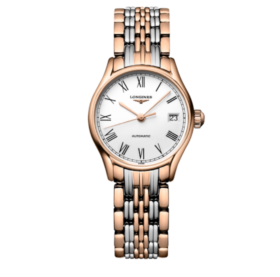 99新 Longines/浪琴 律雅360/罗马盘/机械女表/25mm