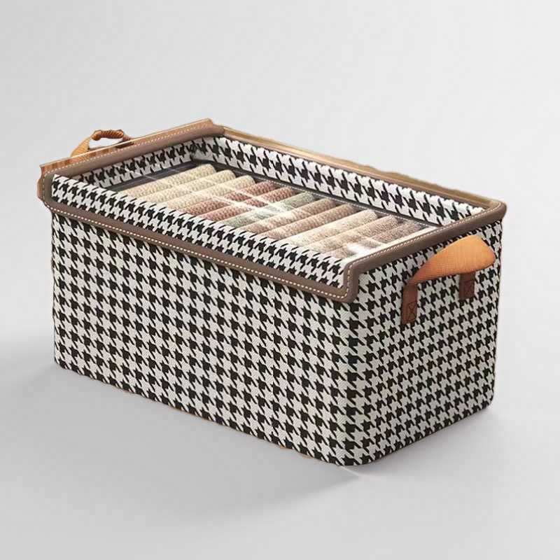 听主播编码下单1-30号可折叠抽屉式家用置物收纳筐轻奢大容量