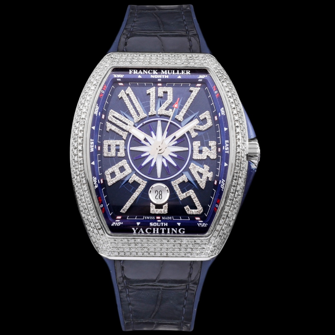95新  S法兰克穆勒/V41后钻/二手全套/41×49mm