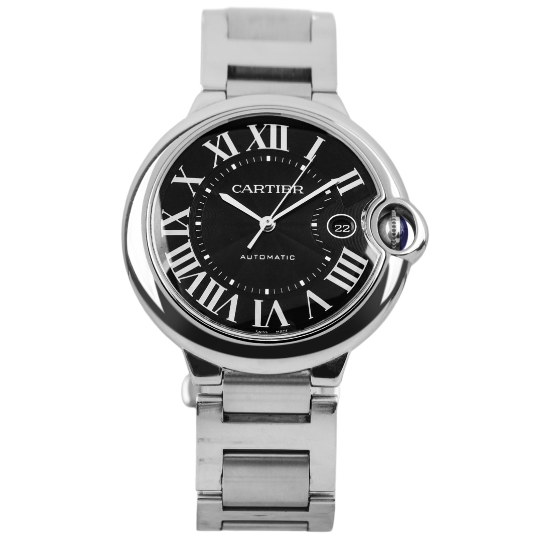 95新 Cartier/卡地亚 D/公价57500/蓝气球/黑面/单表/42.1mm