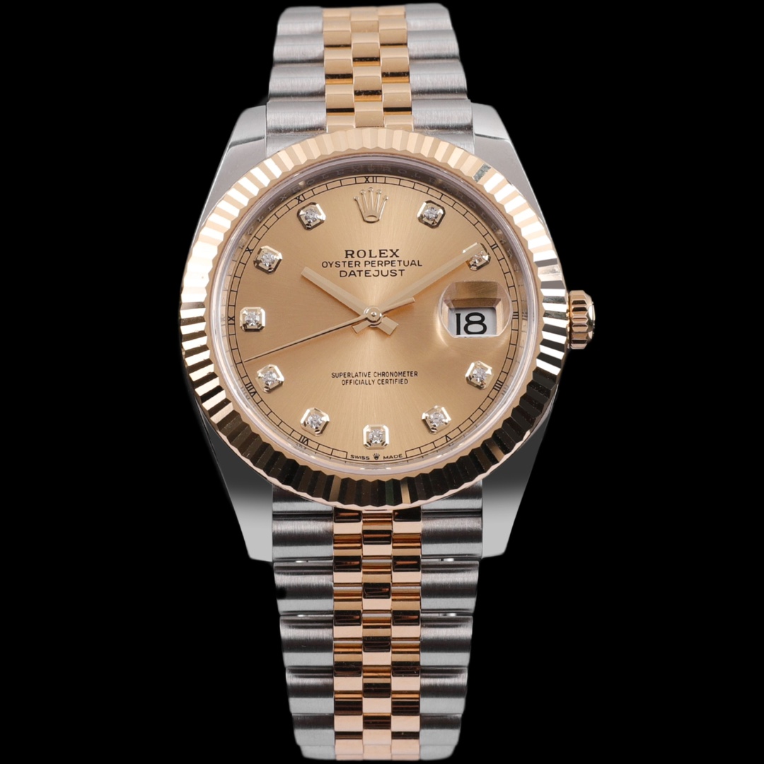 95新 Rolex/劳力士 M公价141000/间金钻刻126333/24年7月卡/41mm