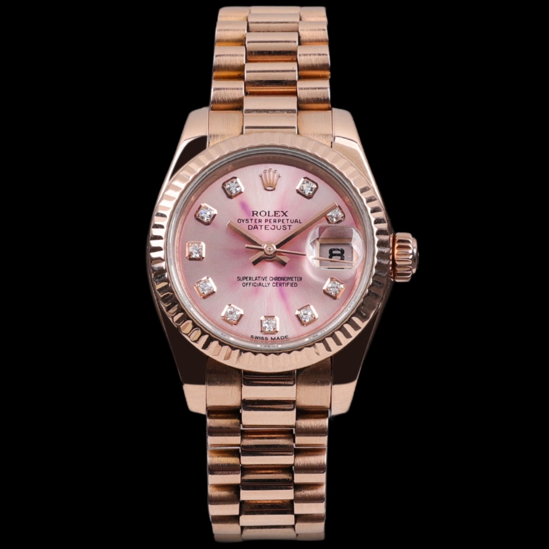 95新 Rolex/劳力士 X公价217200/日志型179175/单表/原镶钻/26mm