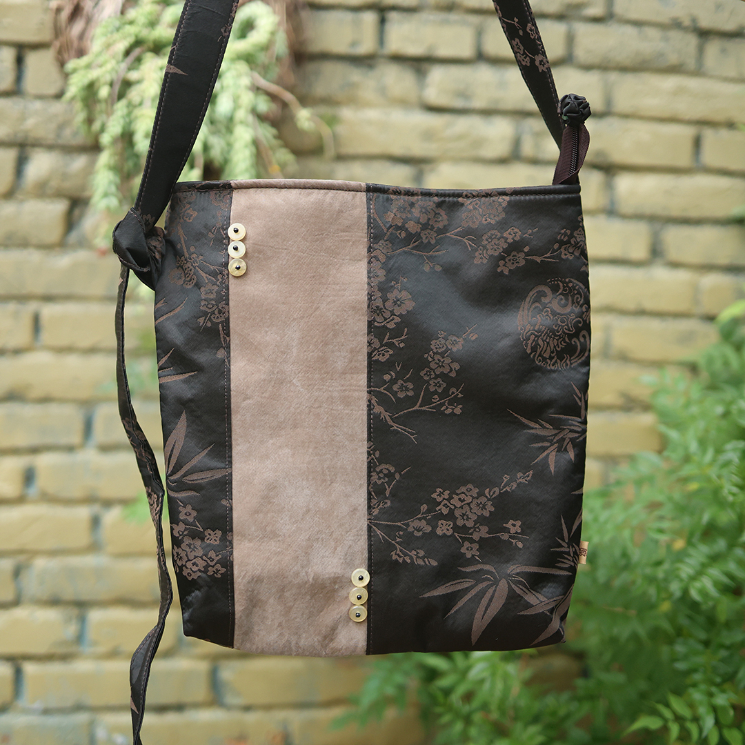 【直播专属】梅竹拼接包28*30cm  WGDM123