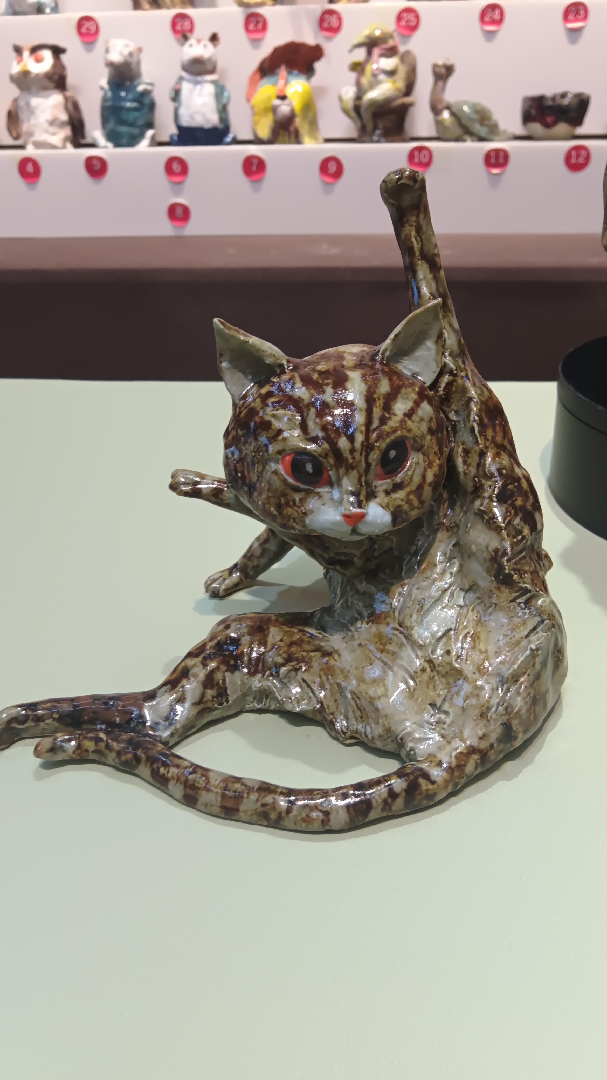 陶瓷小猫咪摆件纯手工