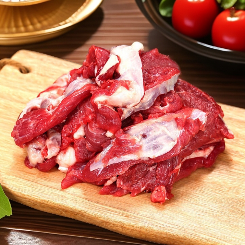 国产牛肉筋清真牛筋头巴脑 6斤 大小不均匀有肥有瘦 介意勿拍