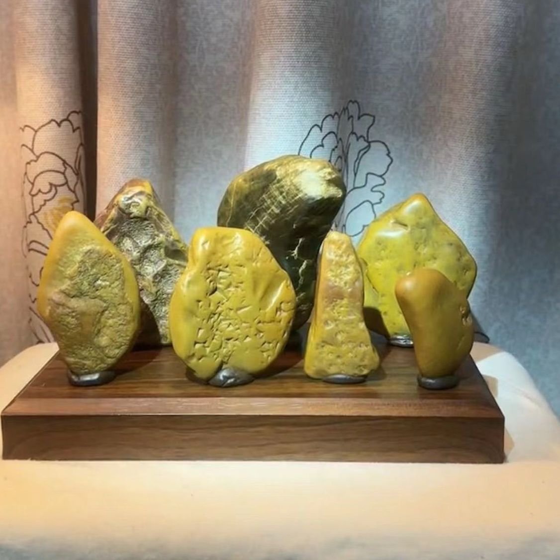 「精选直播专享」黄蜡石石头摆件精品石头观赏园林造景盆景石原石